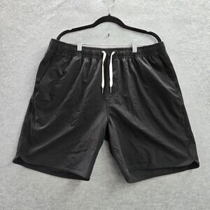 Fair Harbor Men Activewear Shorts‎ XXL Black Athletic Lined